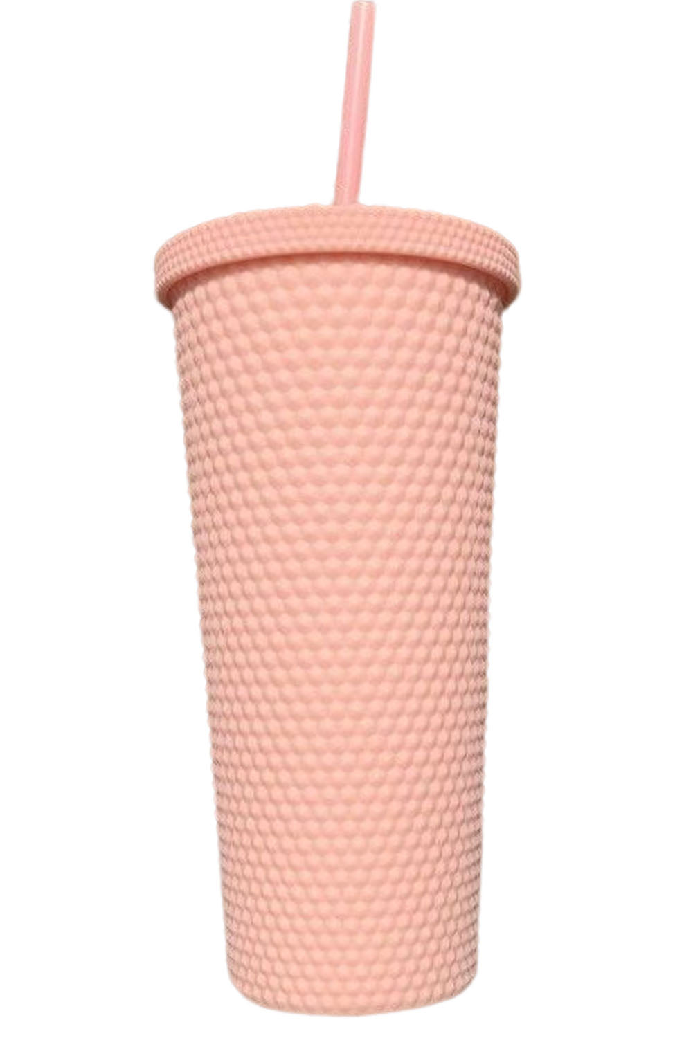 Black Reusable Matte Plastic Tumbler Cup