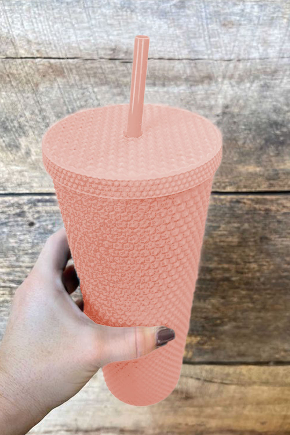 Black Reusable Matte Plastic Tumbler Cup