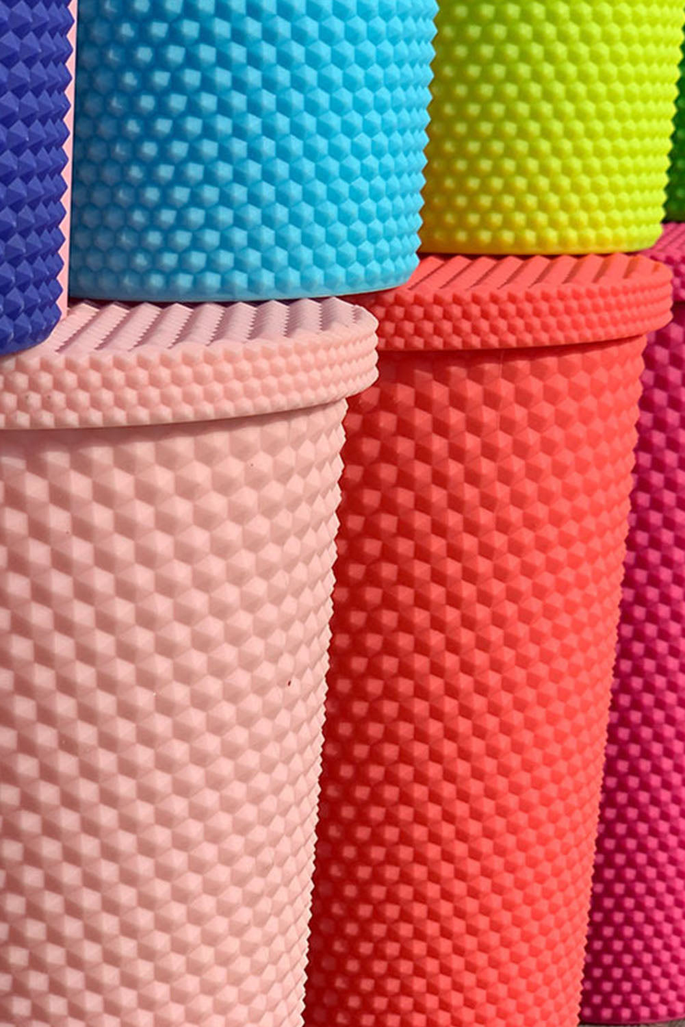 Black Reusable Matte Plastic Tumbler Cup