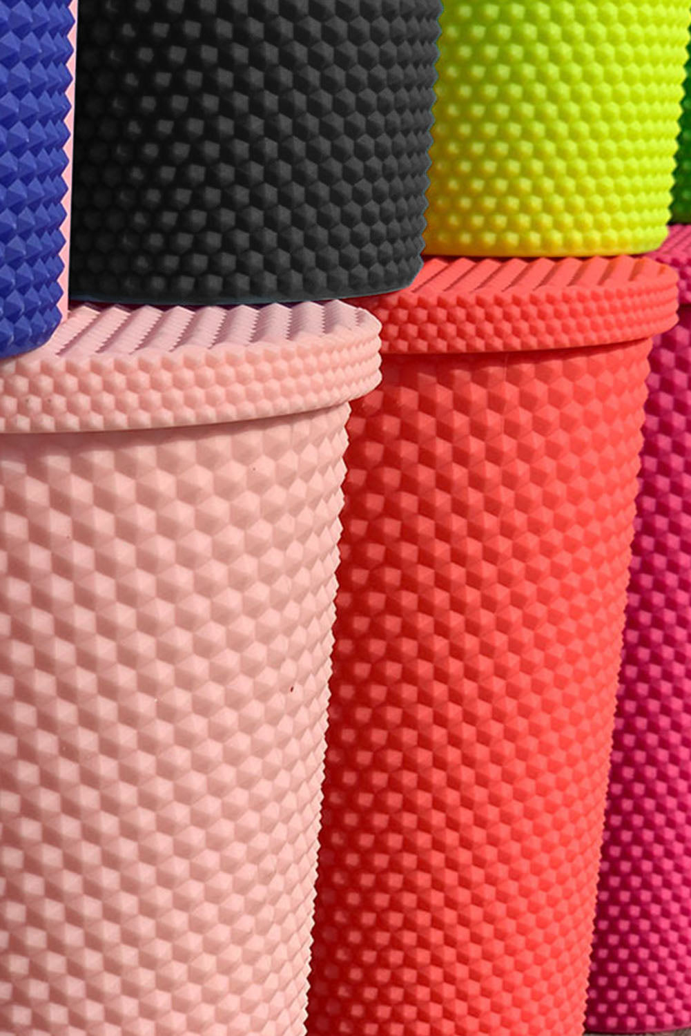 Black Reusable Matte Plastic Tumbler Cup