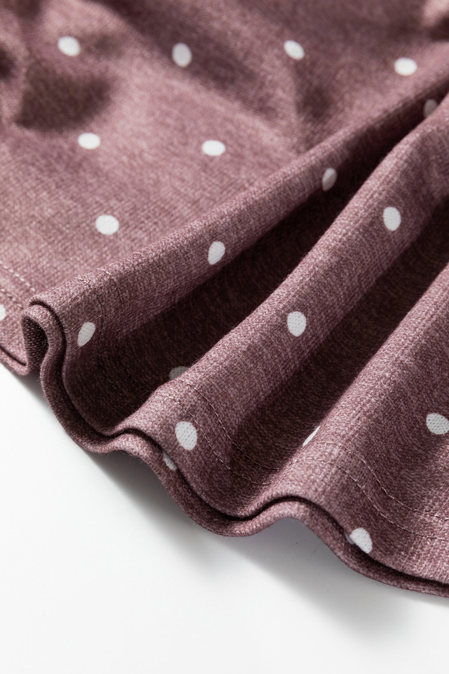 Jet Stream Polka Dot Boat Neck Knit Long Sleeve T Shirt